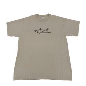 Monterey California Shark T Shirt Anvil Large Beige Coastal Graphic Tee